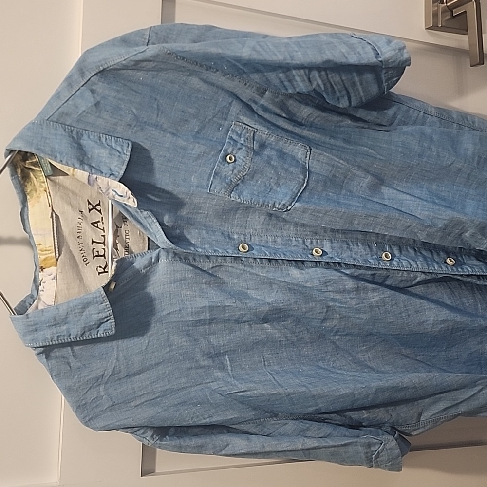 XL Tommy Bahama linen camp shirt